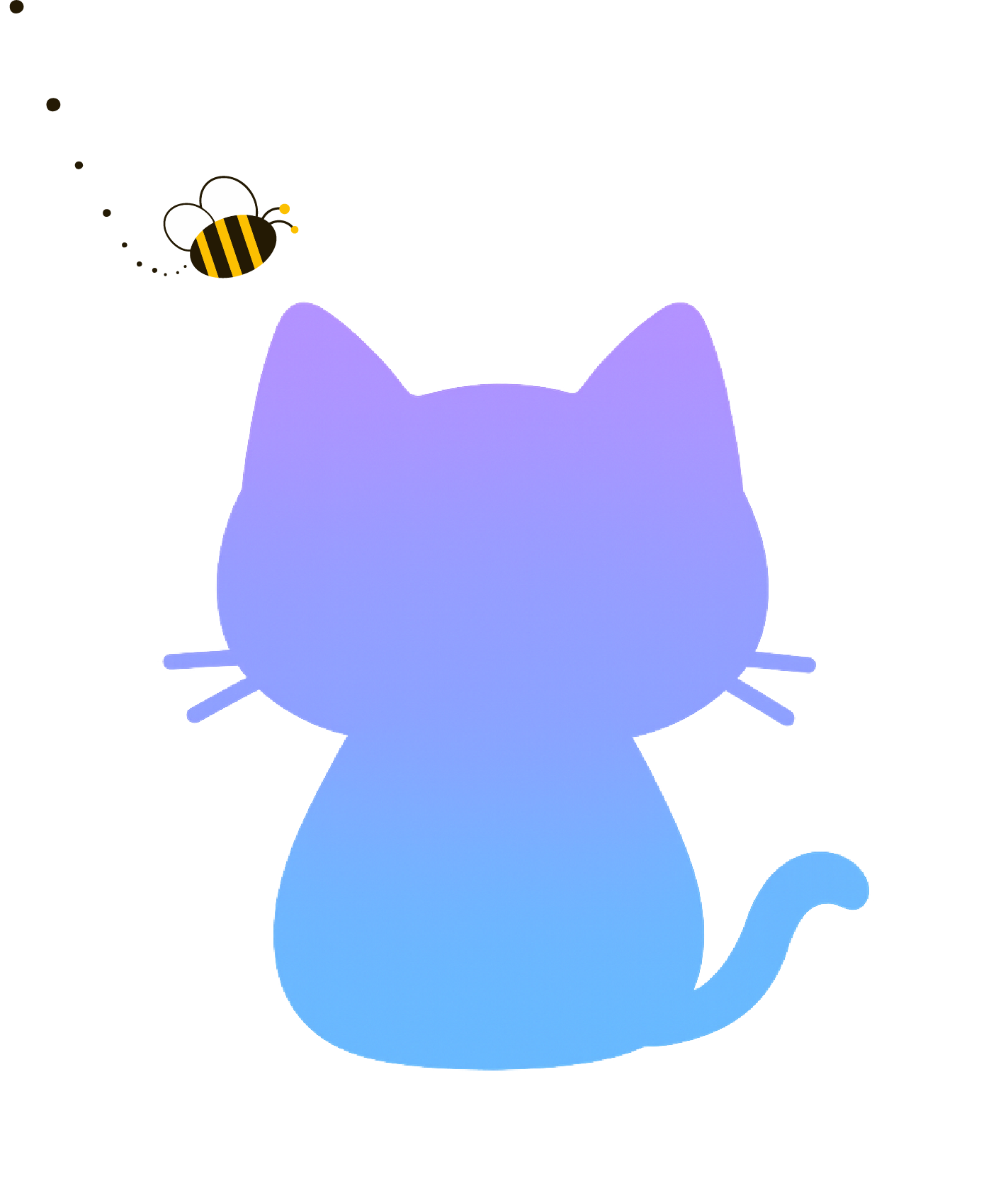座っている猫