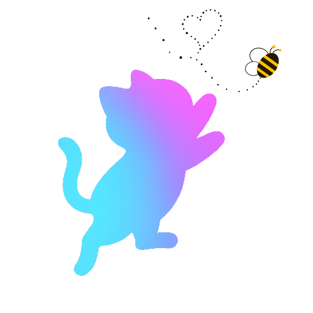 ジャンプする猫